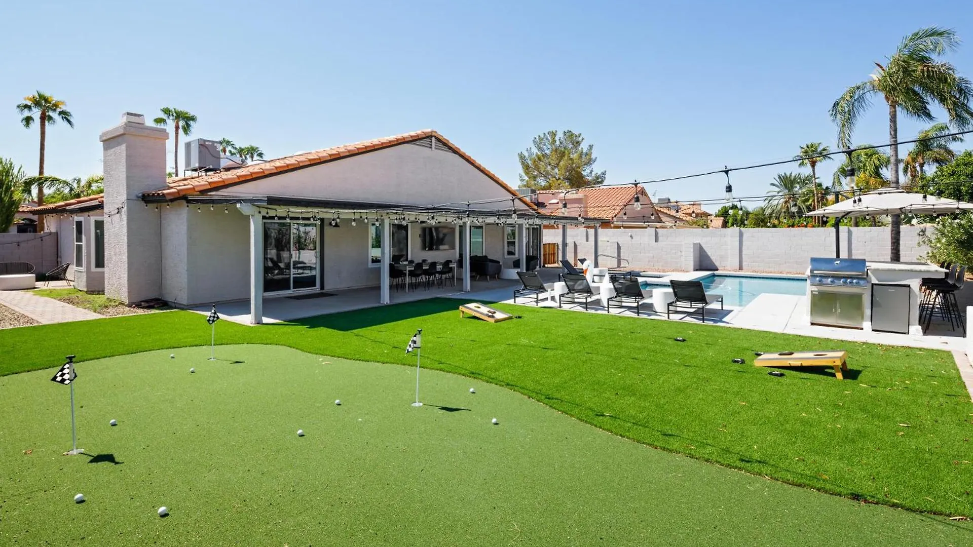 Bohemian Resort-Pool, Spa, Golf, Bar, Bbq, &Games! Phoenix Tatil Evi